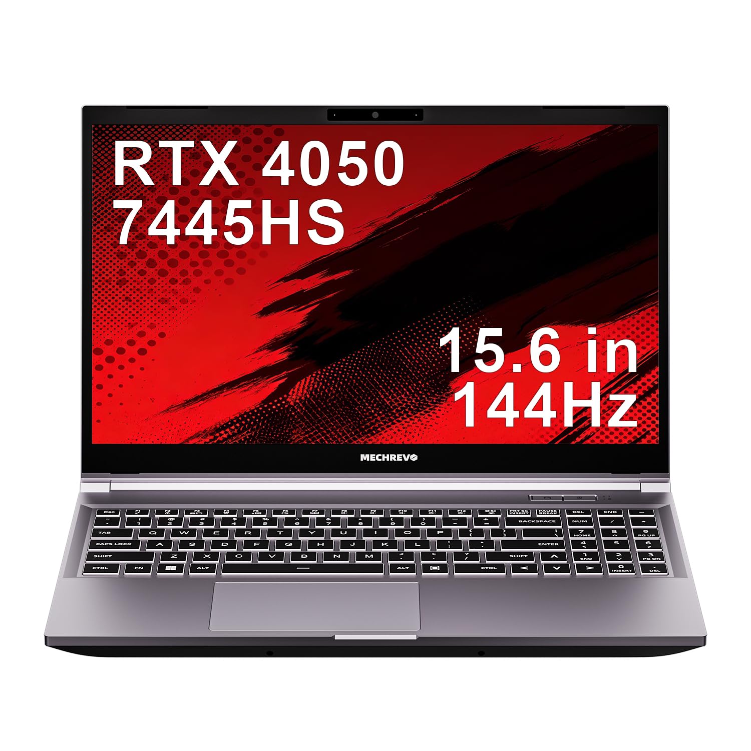 RTX 4050 Gaming Laptop, 15.6" WQXGA 144Hz, AMD Ryzen 7 7445H (12-Core, up to .GHz, 64MB Cache), 16GB DDR5 RAM, 512GB Gen4 SSD (PCIe4.0 Support), Notebook PC Computer