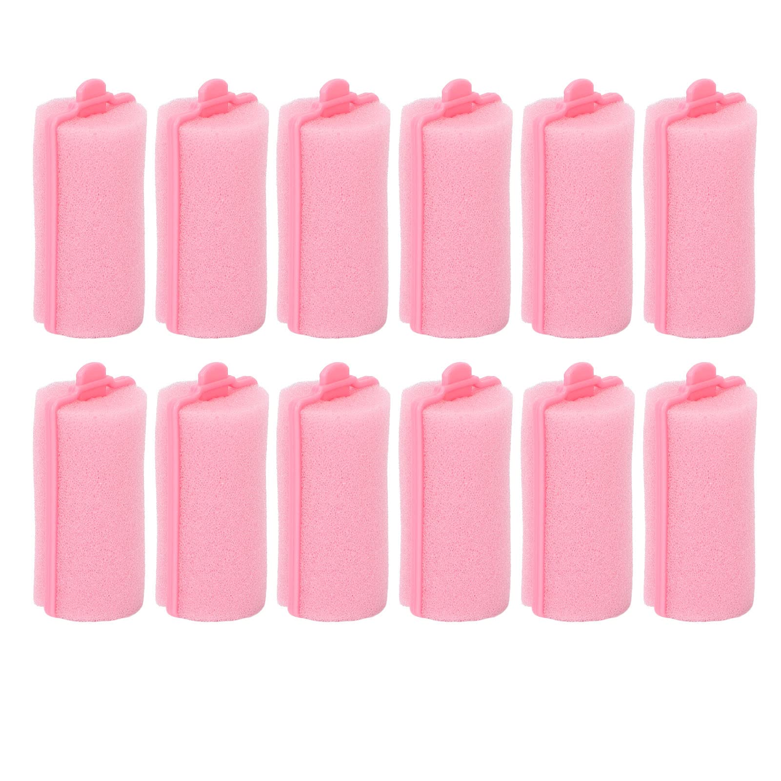 12 Pcs Foam Sponge Hair Curlers, Self Grip Hair Curlers Flexible Sleeping Curlers DIY Hair Styling Hairdressing Tools for Women Girls