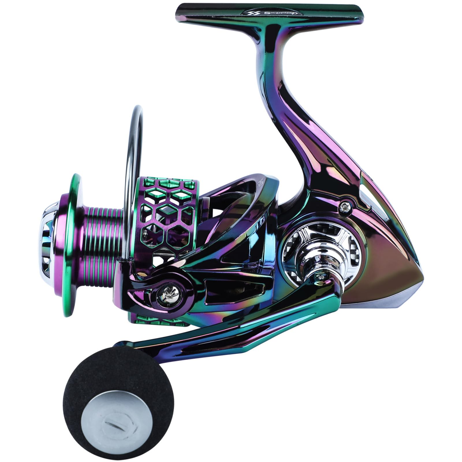 Colorful Spinning Fishing Reel for Coarse&Saltwater,Lightweight Metal Body