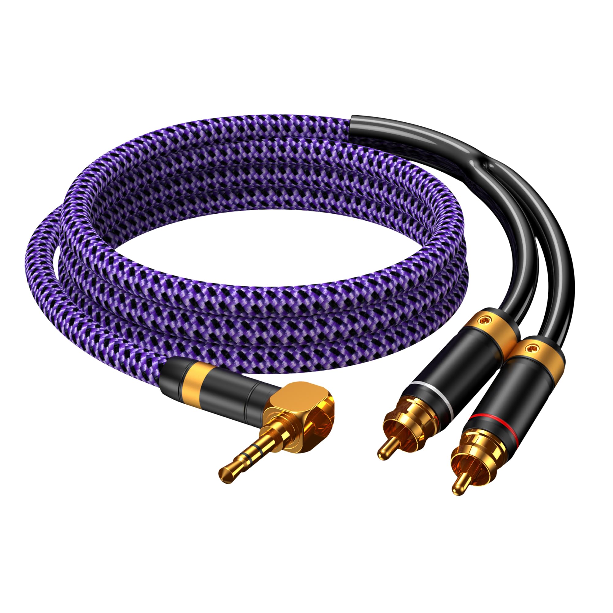 Amazon.com: Veimeitk 3.5mm Aux to RCA Audio Cable Audiophile 24K