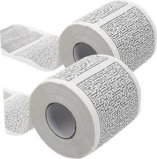 BCOATH 2 Rolos De Papel Higiênico Pom Papel Higiênico Assinar E Salvar Papéis De Tecido Engraçados Papel Higiênico Romântico Piada Papel Higiênico Colorido Para Banheiro Doméstico Polpa