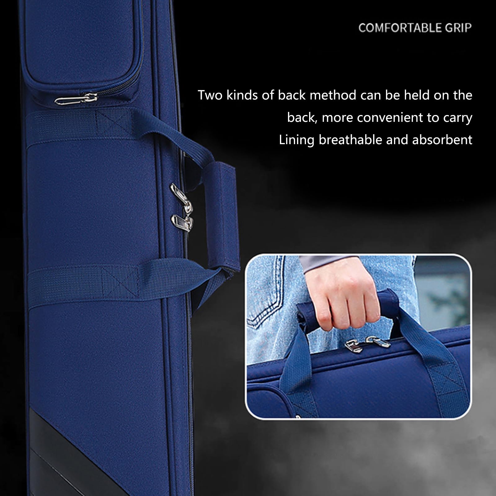 Custodia Stecche Biliardo Billmart - Rigida Per 2 Stecche Con Tasche - Foto 12