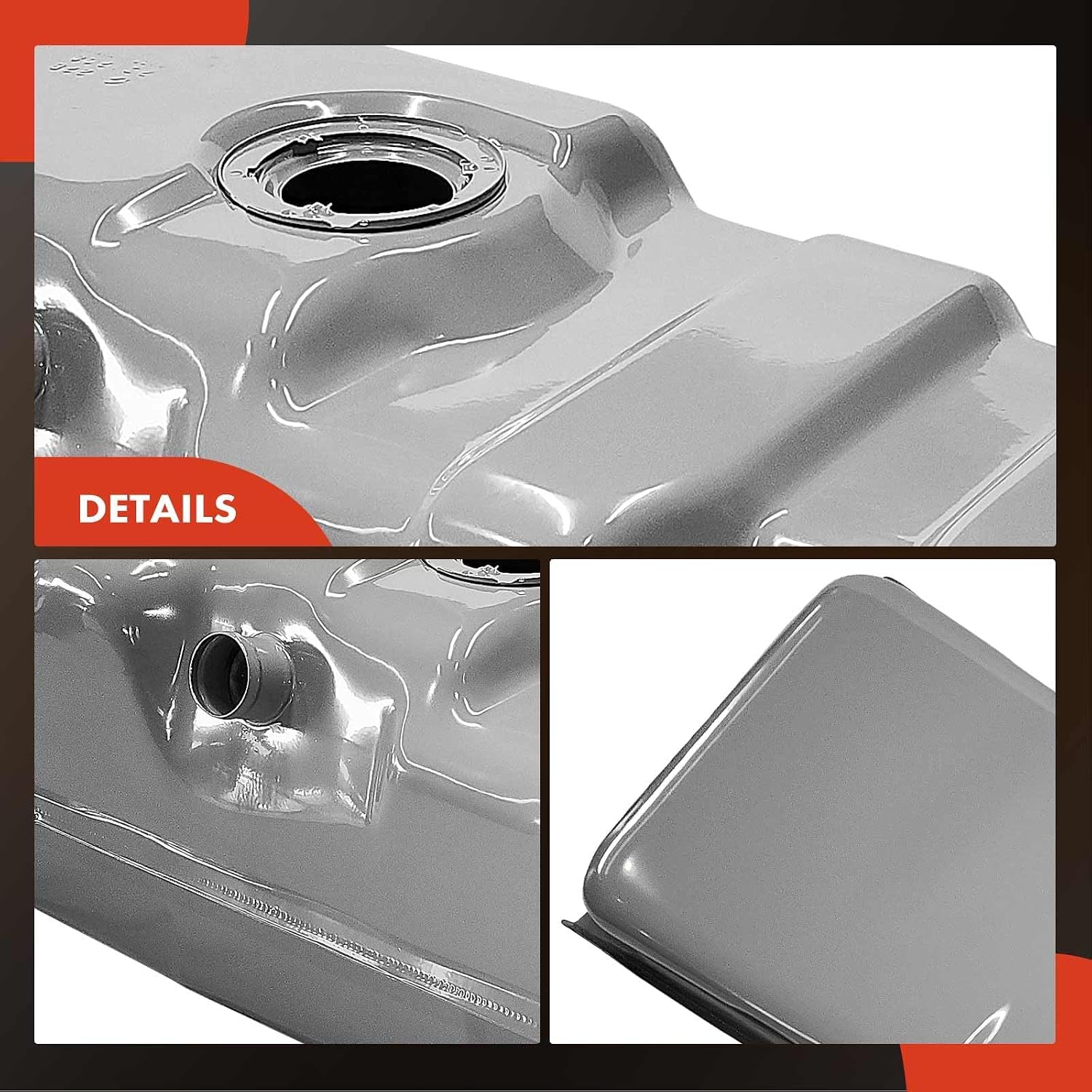 A-Premium Fuel Tank with Lock Ring & O-Ring Compatible with Chevrolet C1500, C2500, C3500, K1500, K2500, K3500 & GMC C1500, C2500, C3500, K1500, K2500, K3500, Replace# 15017934