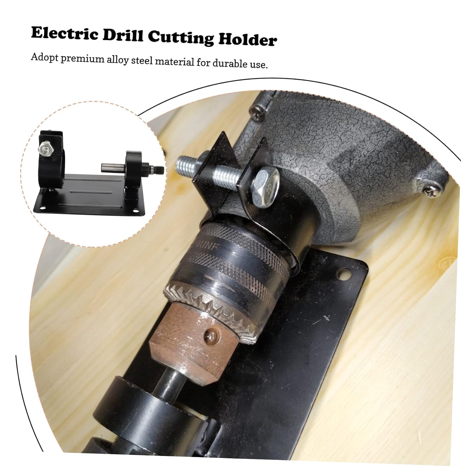 1set Electric Drill Holder for Polishing and Grinding Angle Bracket for Cutting Materials Easy to Install Screw for Stability