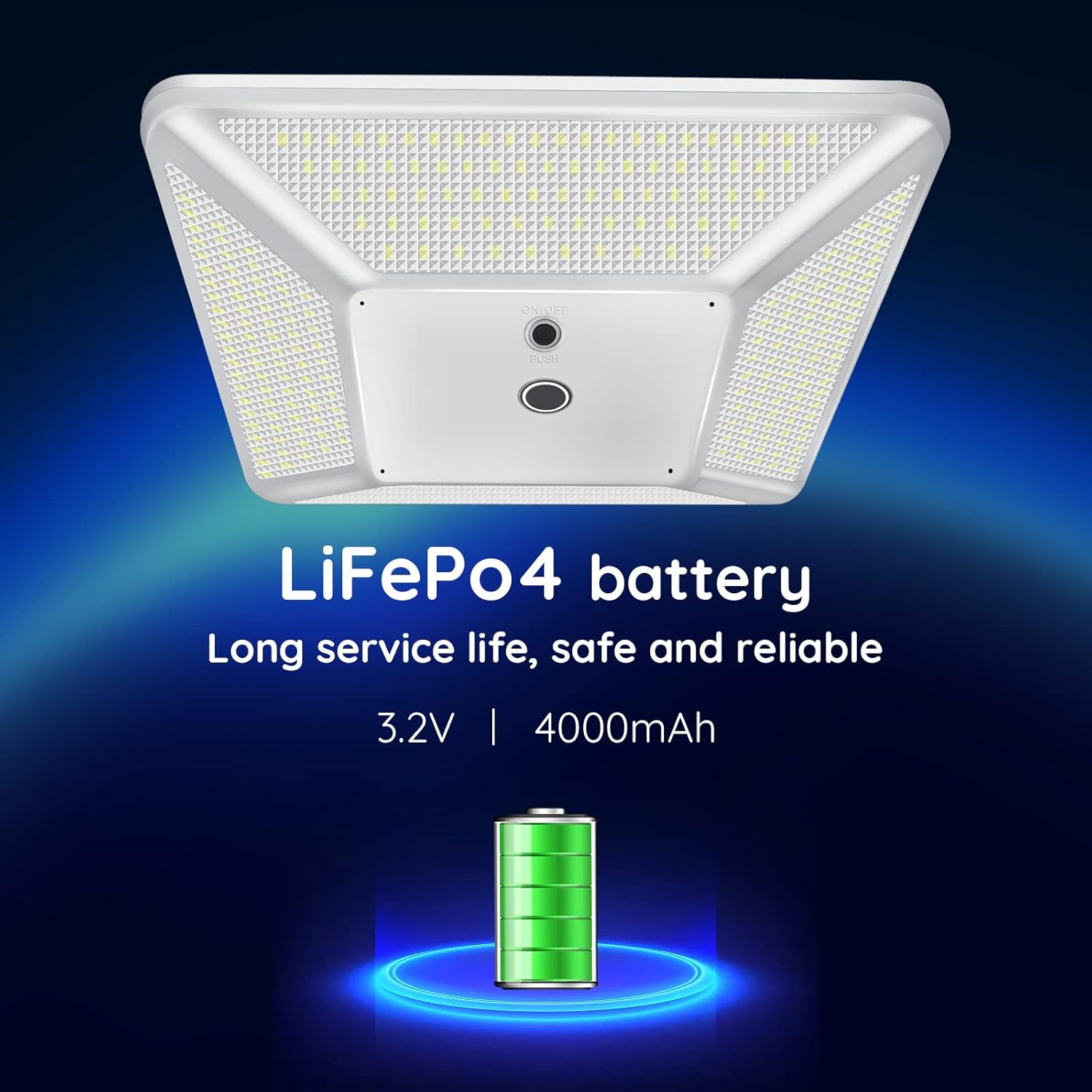 Solar Powered Flagpole Light 320 LEDs Outdoor Waterproof Dusk to Dawn Flag Pole Light for 15-30 ft House Flagpoles 100% Flag Coverage (White)