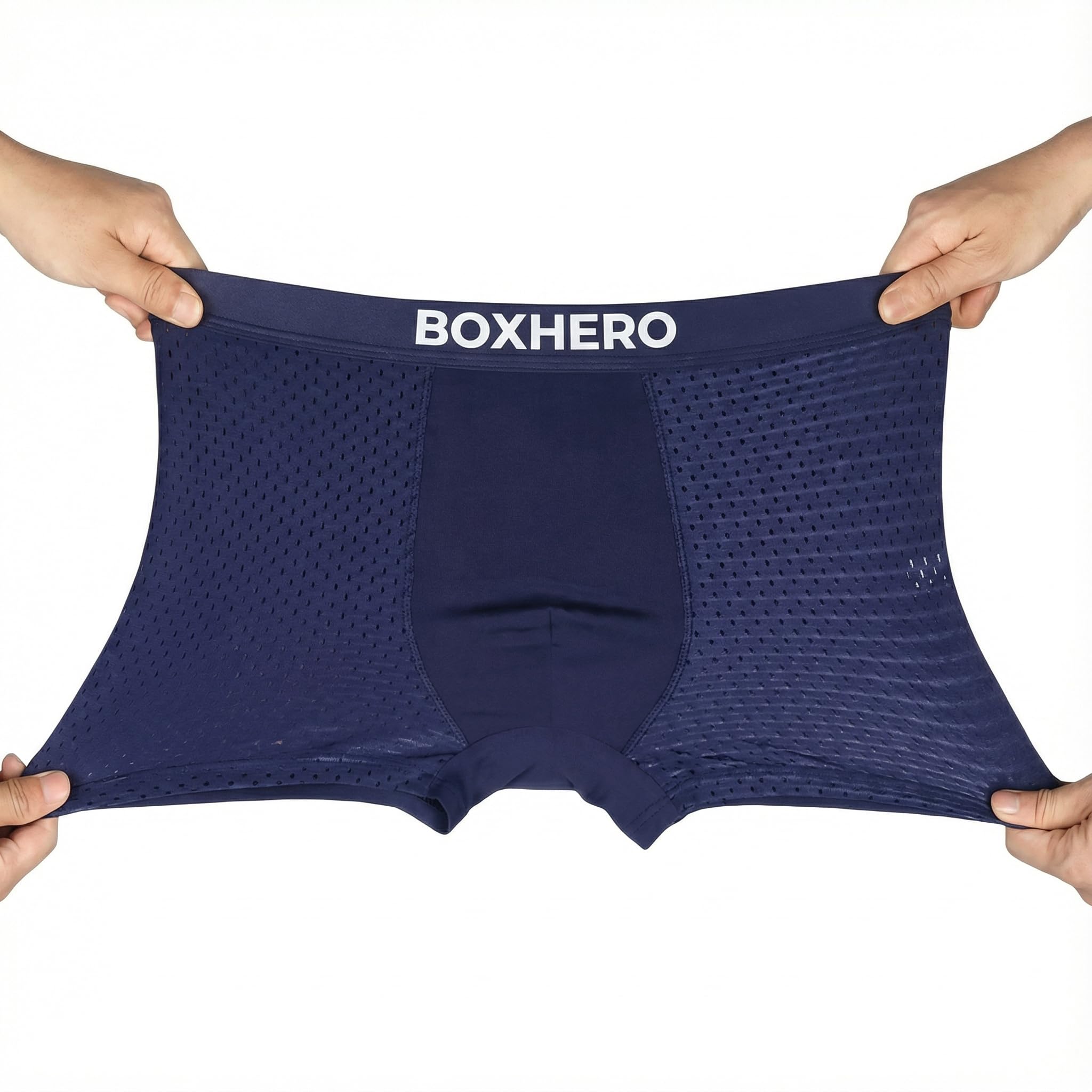 Men's Breathable Mesh Boxer Briefs 5-Pack, Moisture-Wicking Cooling Underwear, Soft 4-Way Stretch, No-Ride-Up Legs-image-48