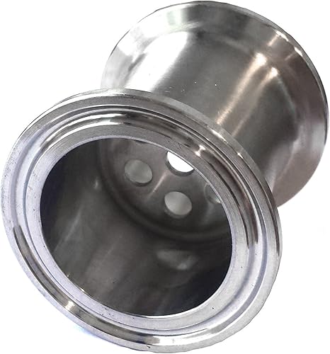 Miniatura 10 de HFS (R) Placa de filtro de triple abrazadera de 6 pulgadas con orificio de 0.236 in de acero inoxidable 304