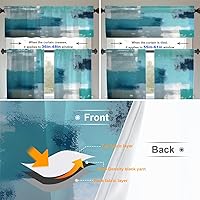 Vista 811 de Cenefas de cocina modernas con patrón de cobre marrón dorado para ventanas, cenefas opacas abstractas de marcas de arañazos y cortinas opacas