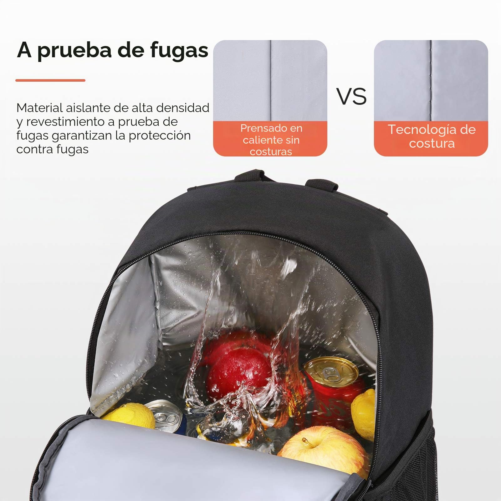 TOURIT Mochila Nevera Mochila Térmica Nevera Portatil Mochila Ligera con Enfriador Genial para el Almuerzo, Picnics, Senderismo, Playa, Parque o Día Viajes, Barbacoa, 28 Latas
