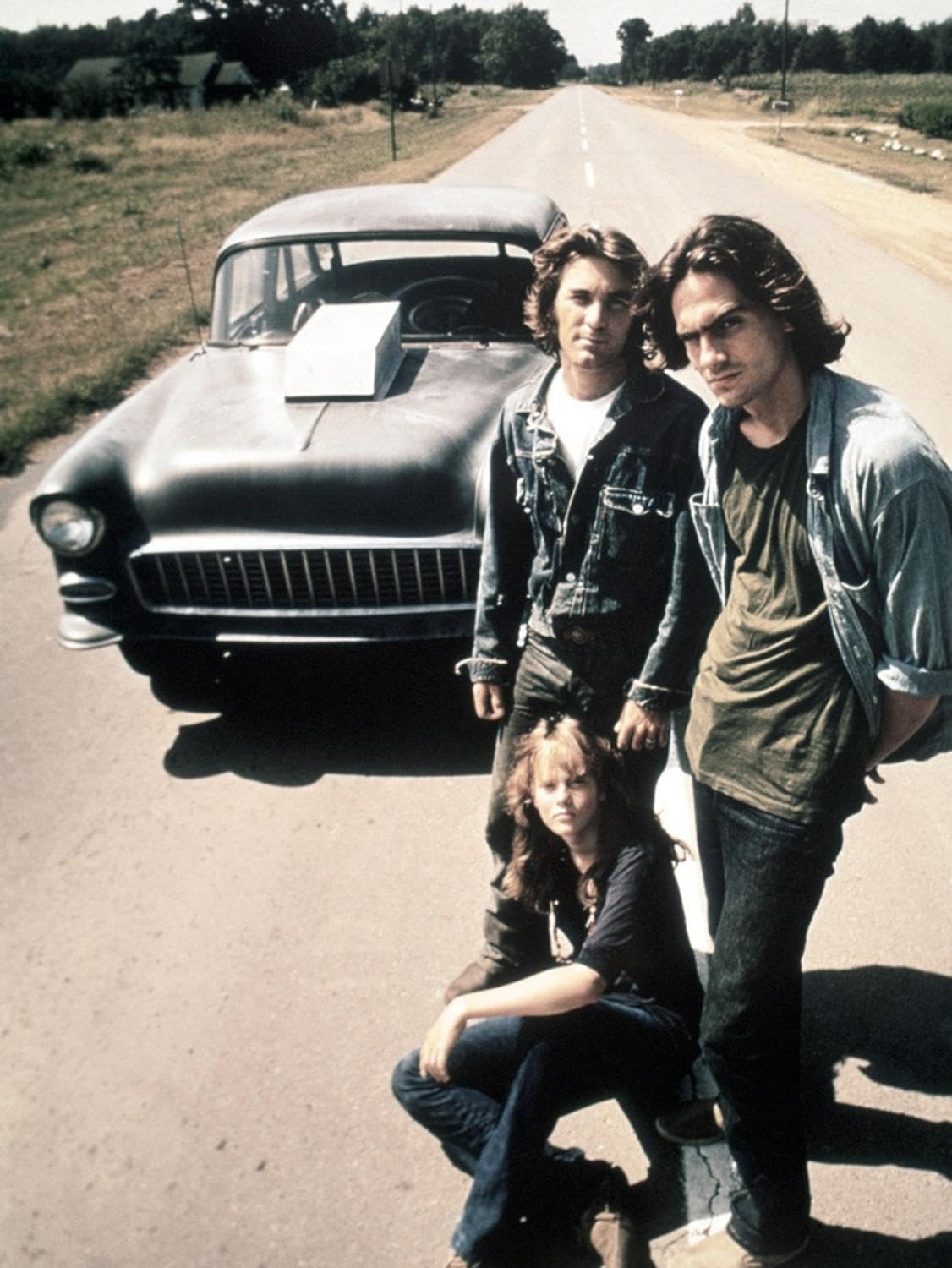 ART.COM Wall Photo Two-Lane Blacktop, Dennis Wilson, James Taylor, Laurie Bird, 1971, 12" x 16"