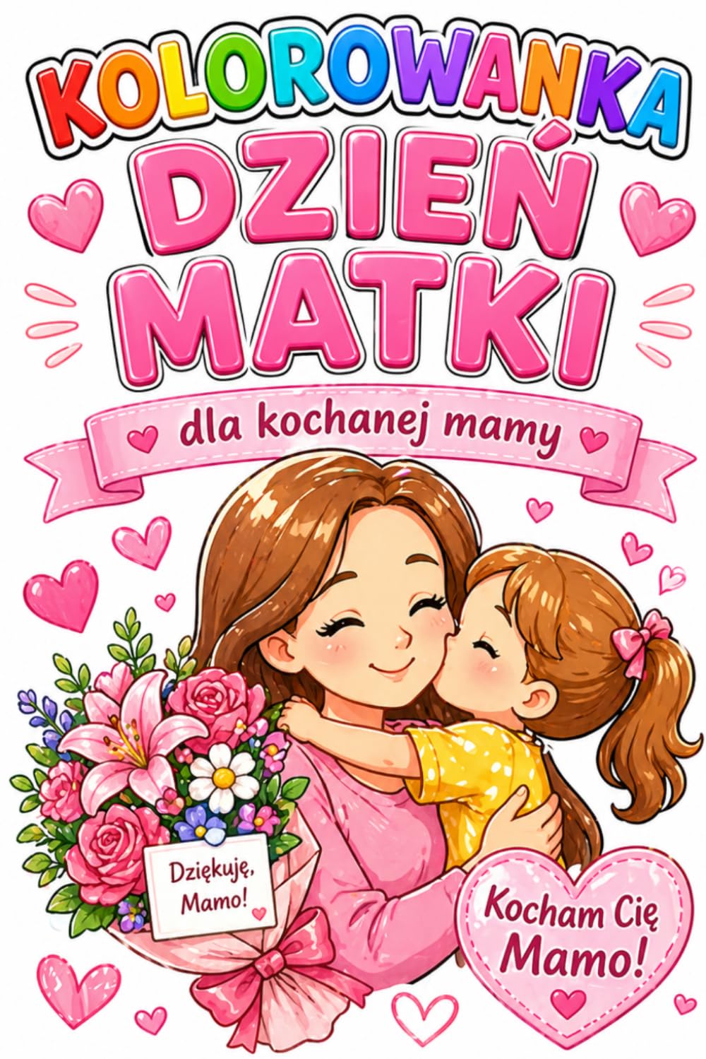 Kolorowanka Dzień Matki Dla kochanej Mamy