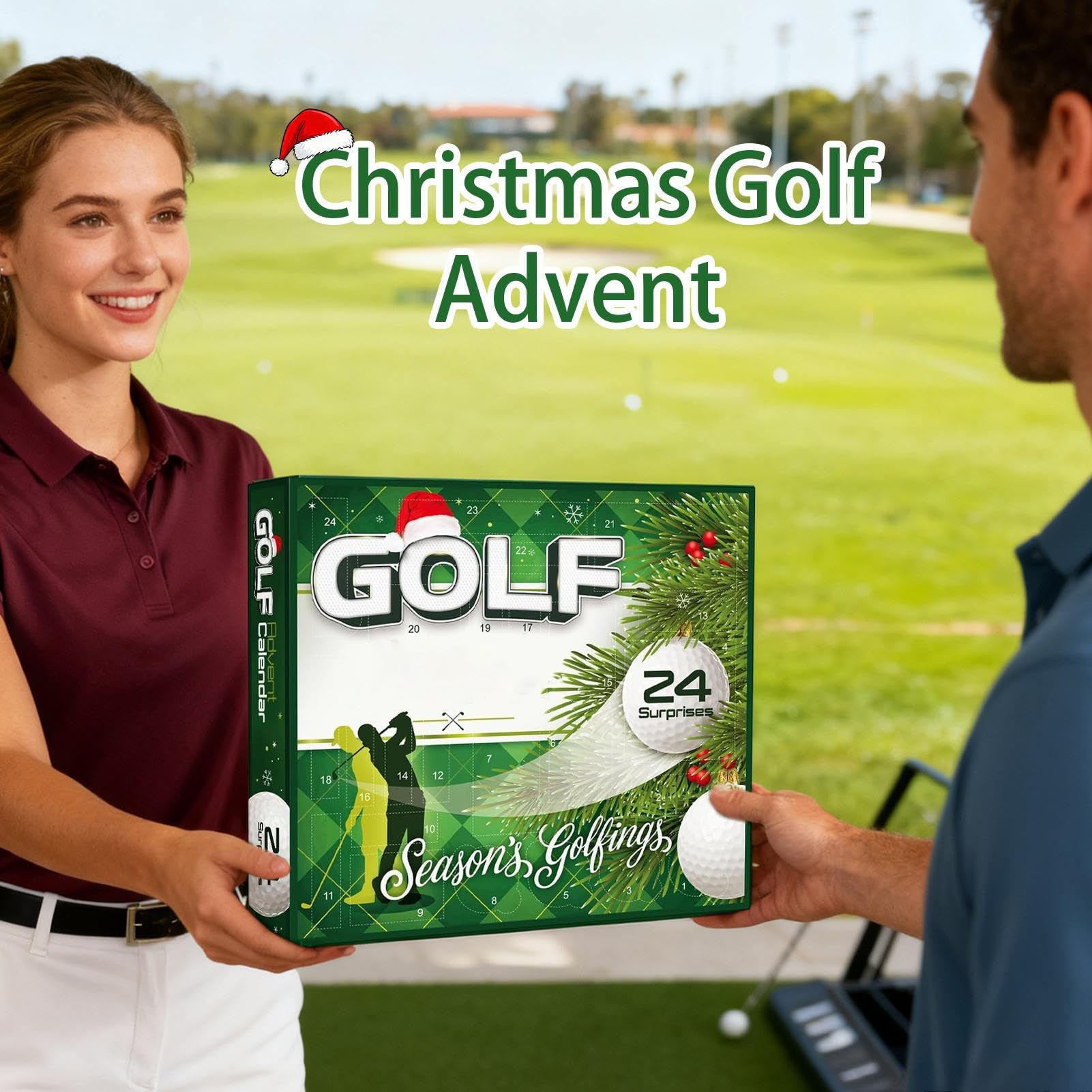 2025 Golfowy Kalendarz Adwentowy Świąteczny Narzędzia do Golfa 24 Dni