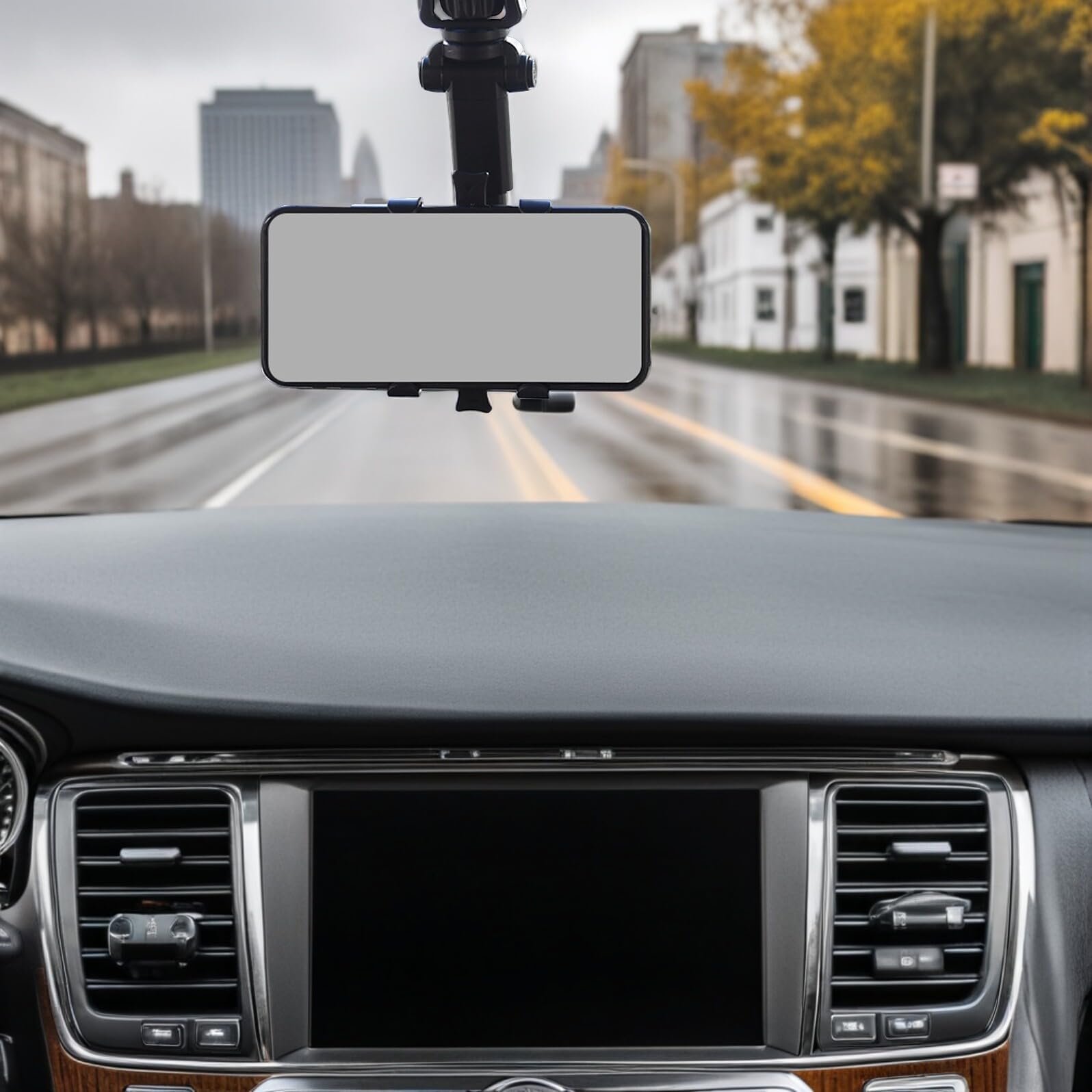 ABOOFAN Supporto per Telefono a Clip per Specchietto Retrovisore Auto 2 Pezzi Girevole a 360° Morsetto Stabile per Smartphone per Guida Sicura e Uso Multifunzione in Veicoli