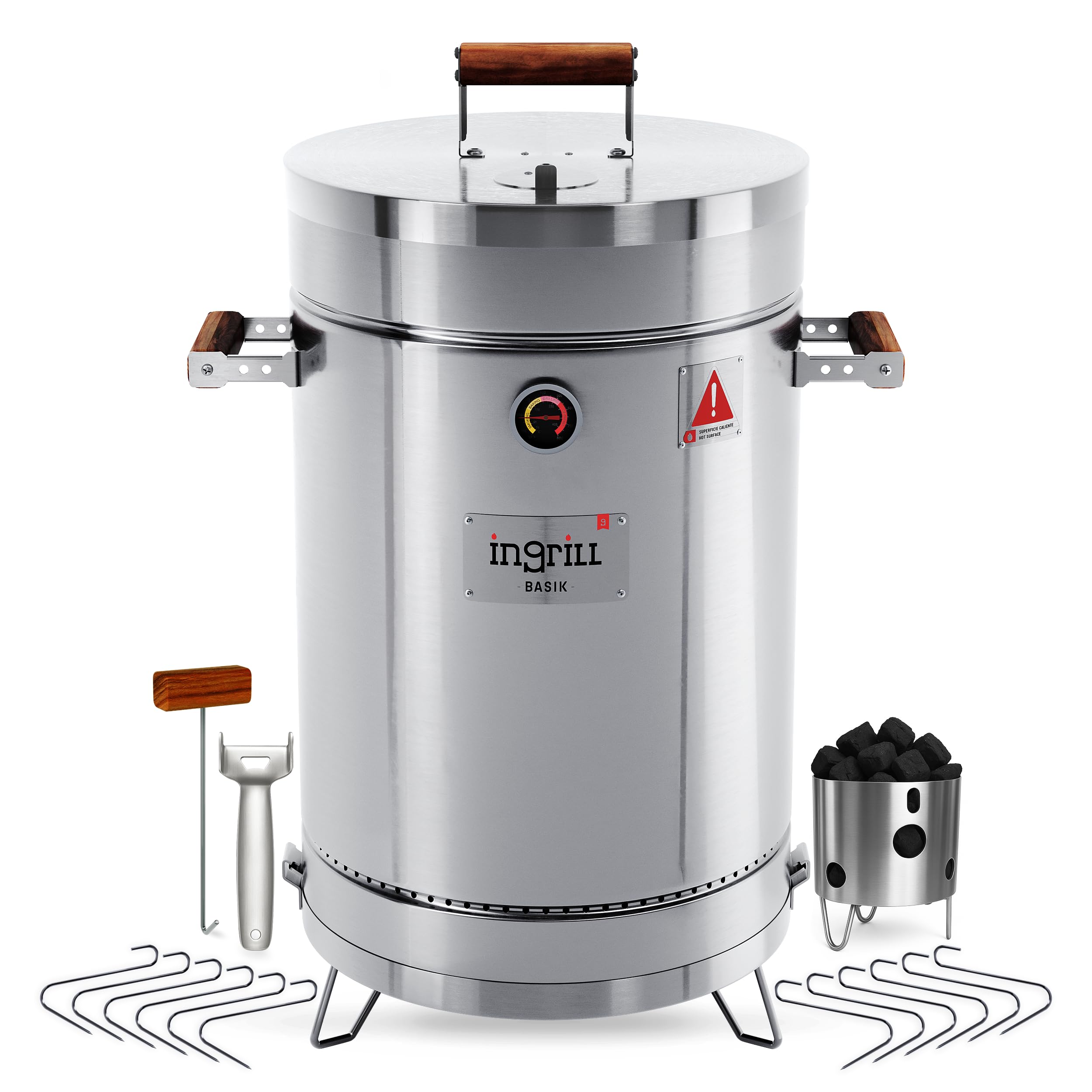 INGRILL Basik Medium 3-in-1 Stainless Steel Smoker