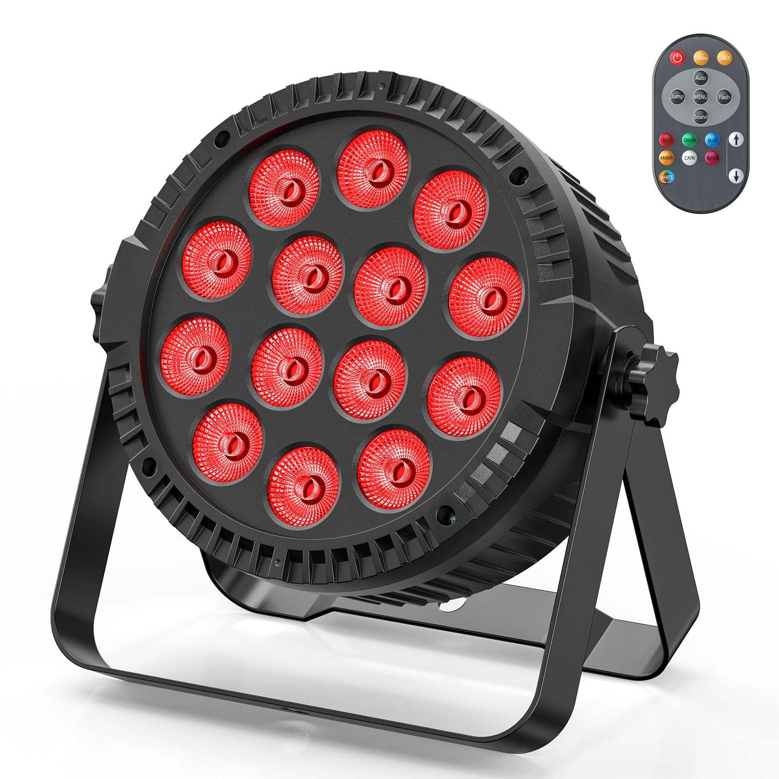 14 * 6 W LED Par Lumière, 4 en 1 RGBW Disco Party Stage Lumières de Scène avec Télécommande 4/8 CH Master-Slave Autopropulsé Par Spotlight Convient pour Les Festivals Club DJ Scène Mariage