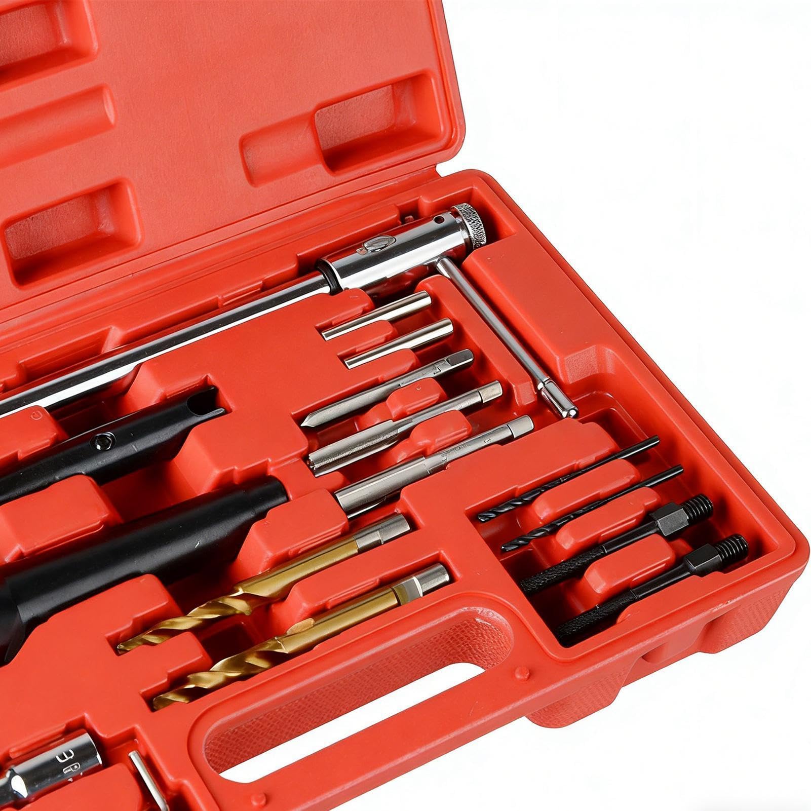 Strumento per Estrarre Spinotti Motore 16 Pezzi Precisione di Adattamento e | Utensile per Estrarre Spine Motore per Meccanici Professionisti, Appassionati, Officine e Garage