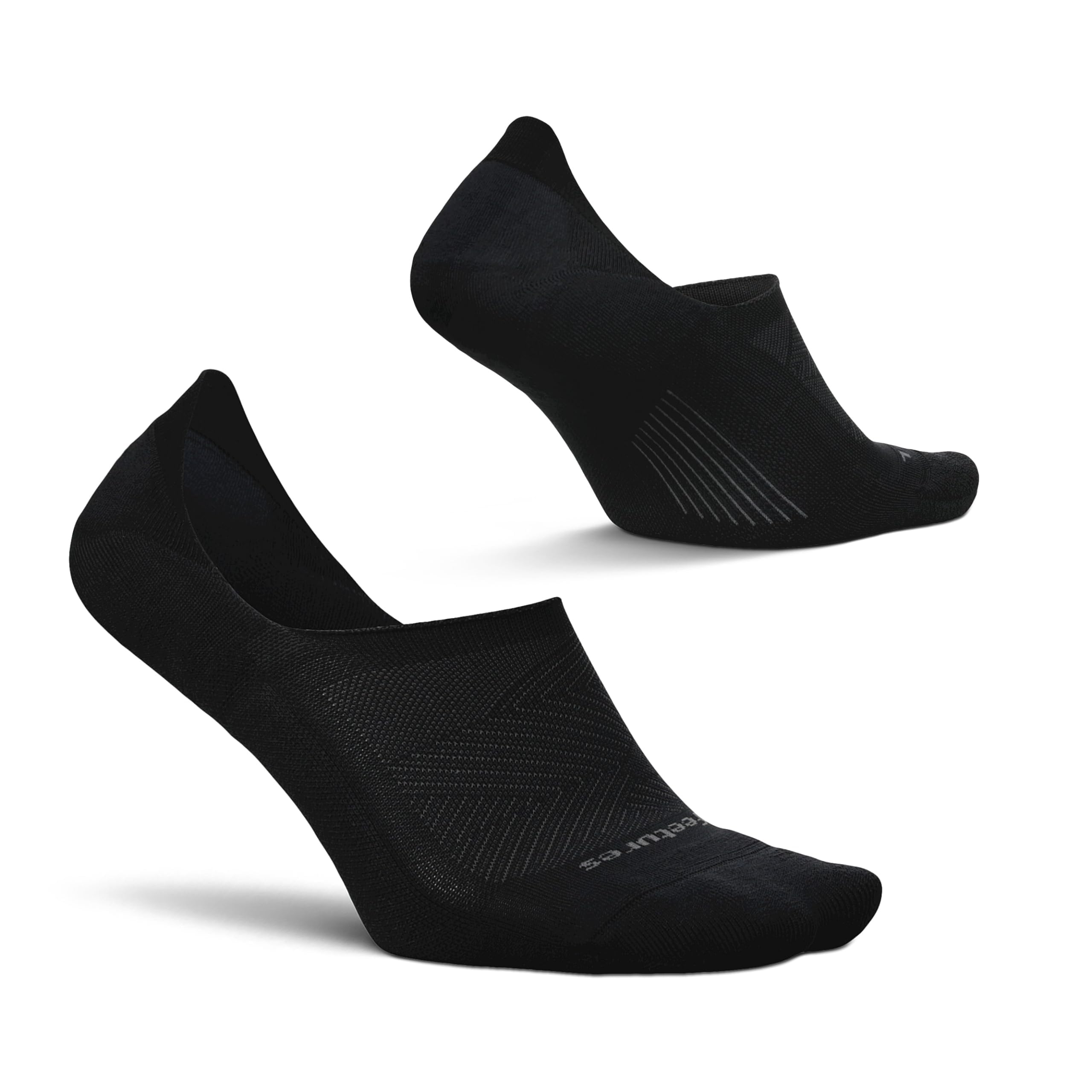 Feetures Unisex Black Elite Invisible Light Cushion Medium