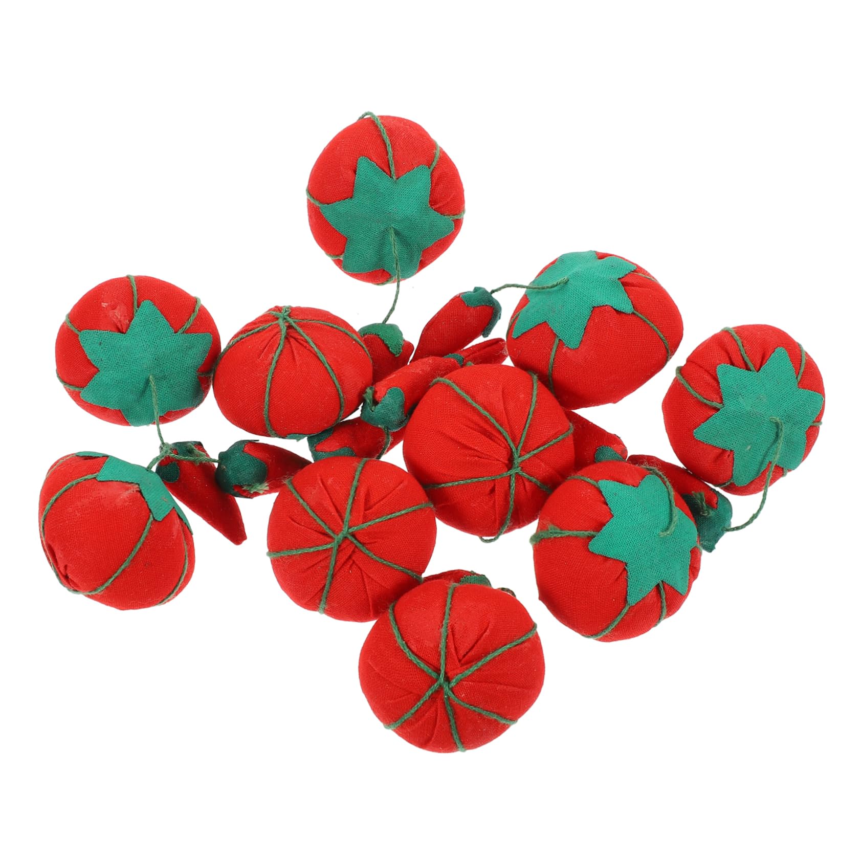 SEWACC 40 Piezas alfileteros para coser alfiler de muñeca pequeño cojín de agujas accesorios rojos home decor decoração casa lapto herramienta de costura cojín de aguja reutilizable tela