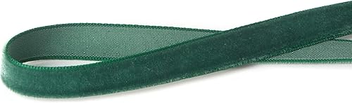 Miniatura 3 de Ribbli Cinta de terciopelo verde bosque de poliéster, 38 pulgadas, carrete de 10 yardas, uso para gargantilla, envoltura de regalos, ramos florales,