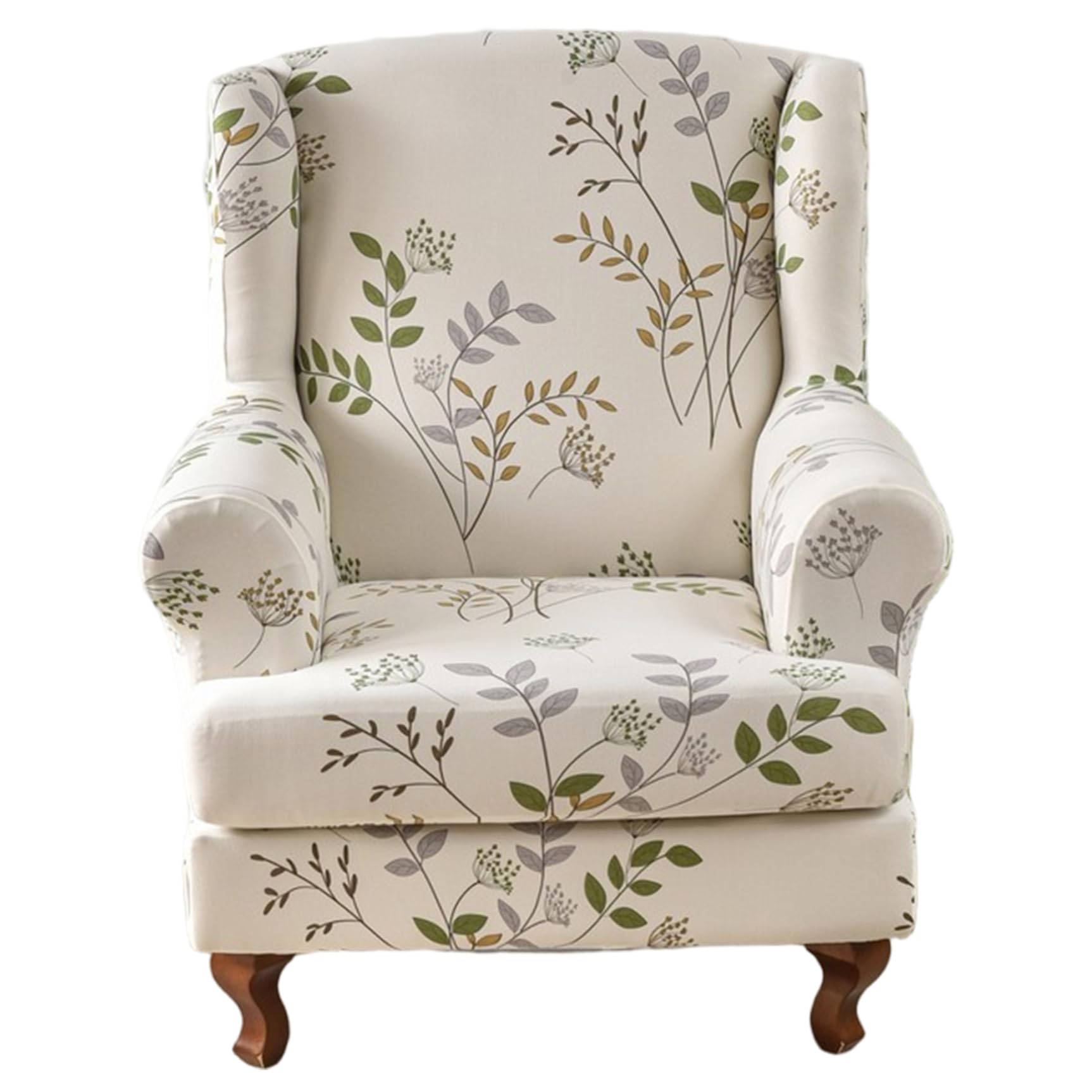Housse de chaise à oreilles extensible et antidérapante lavable en machine