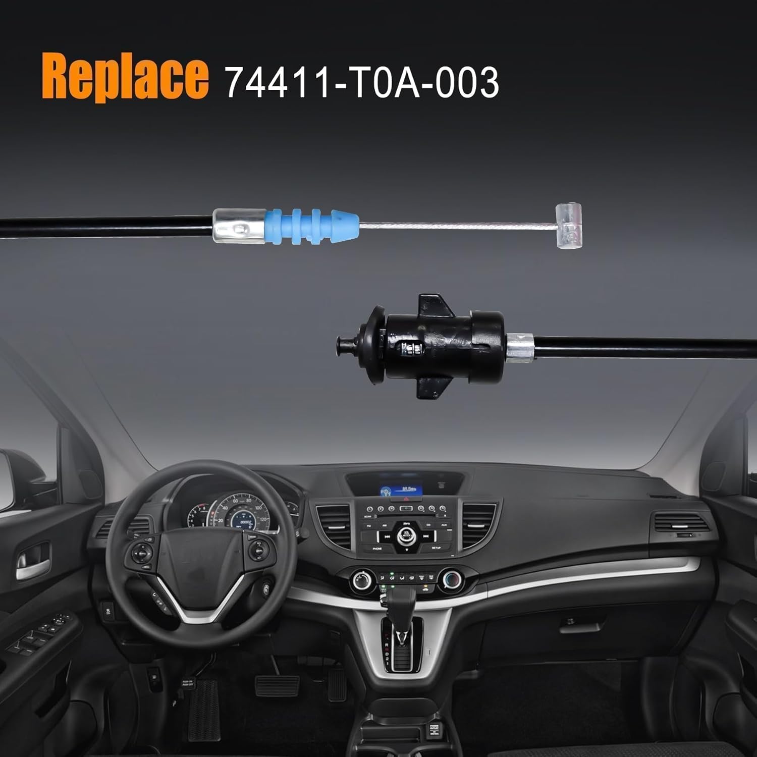 74411-T0A-003 Fuel Gas Door Release Cable Compatible with Honda CR-V 2012 2013 2014 2015 2016 Replace 74411-T0A-003