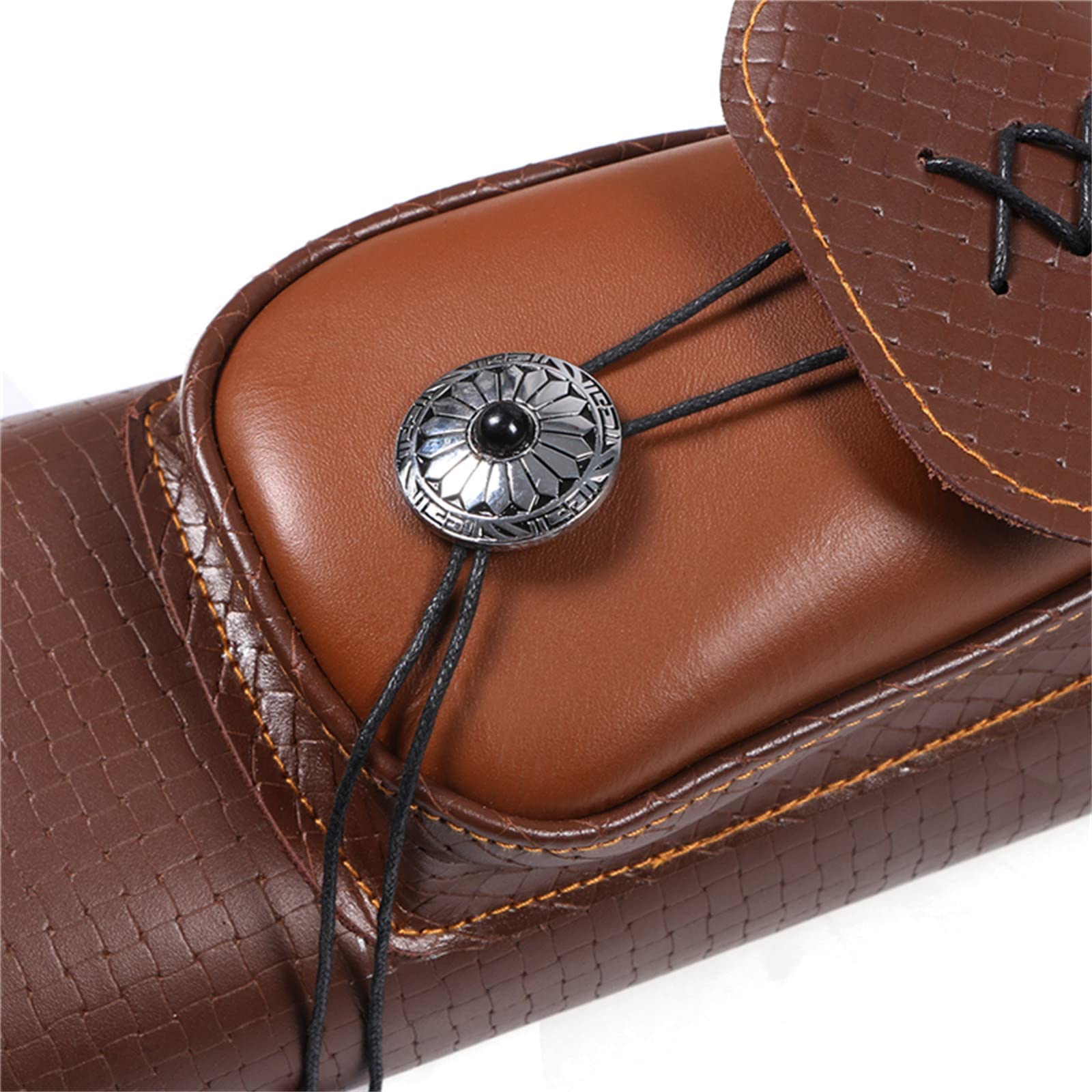 Sac de frappe vintage en cuir Marron - France