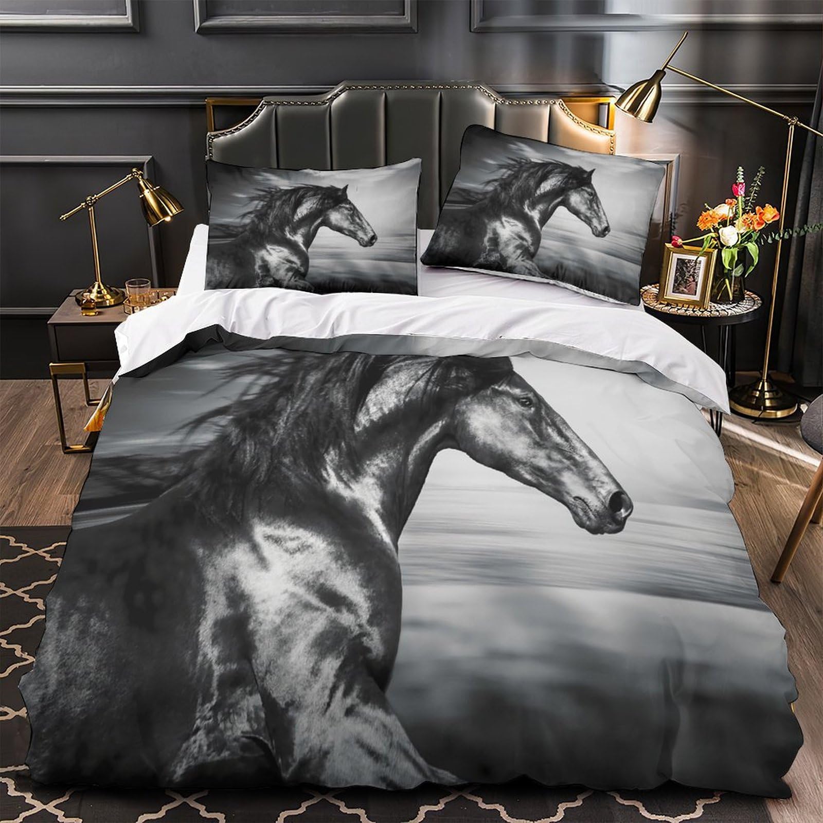 Housse de couette hockey anti-plis : fini le repassage pour ce lit ado 200x200 cm