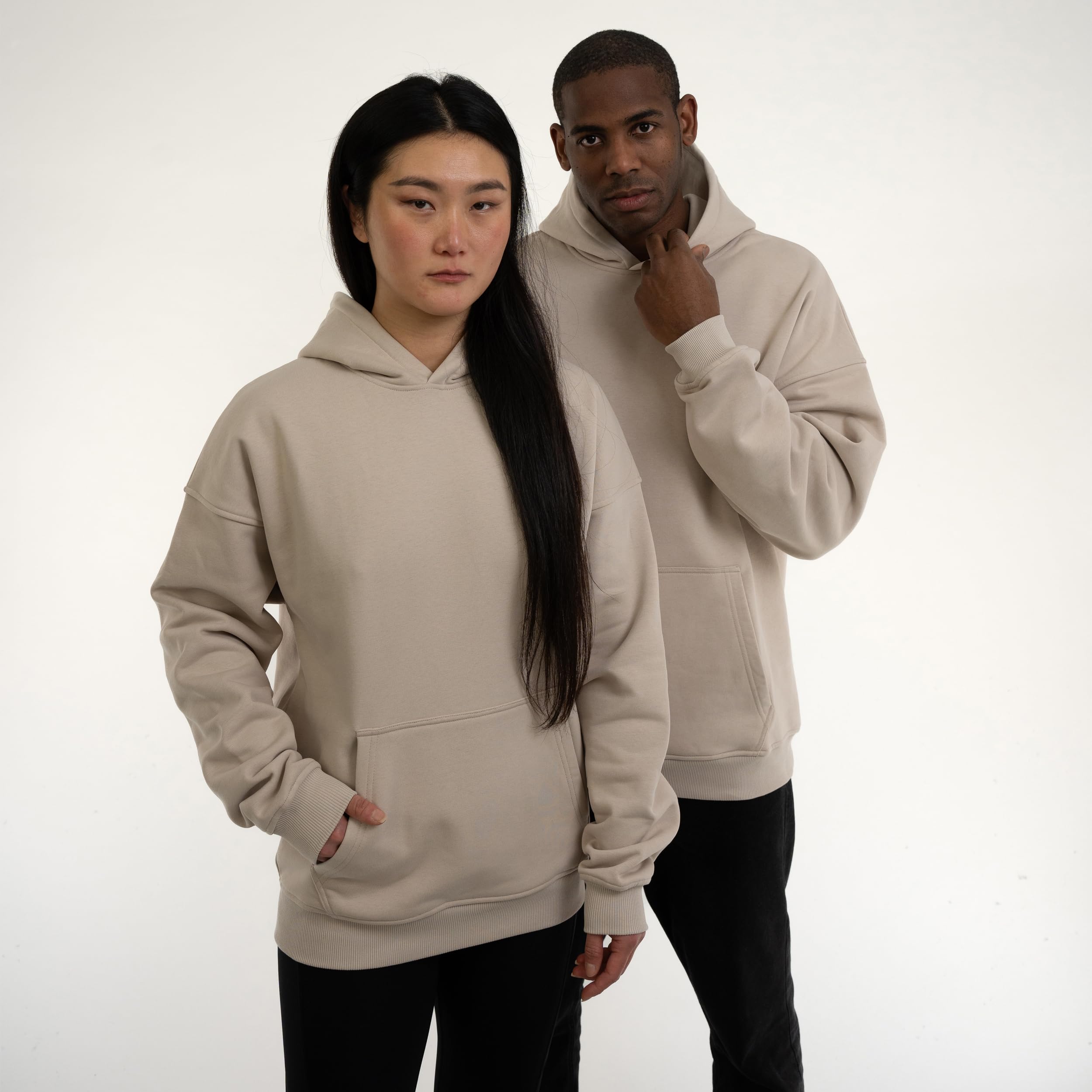 Johnny Urban Sudadera Hombres & Mujeres - Cody Logo Print - Sudaderas con Capucha - Basic Oversized Hoodie - Unisex Sweatshirt de Tejido Grueso - Relaxed Hooded Sweater