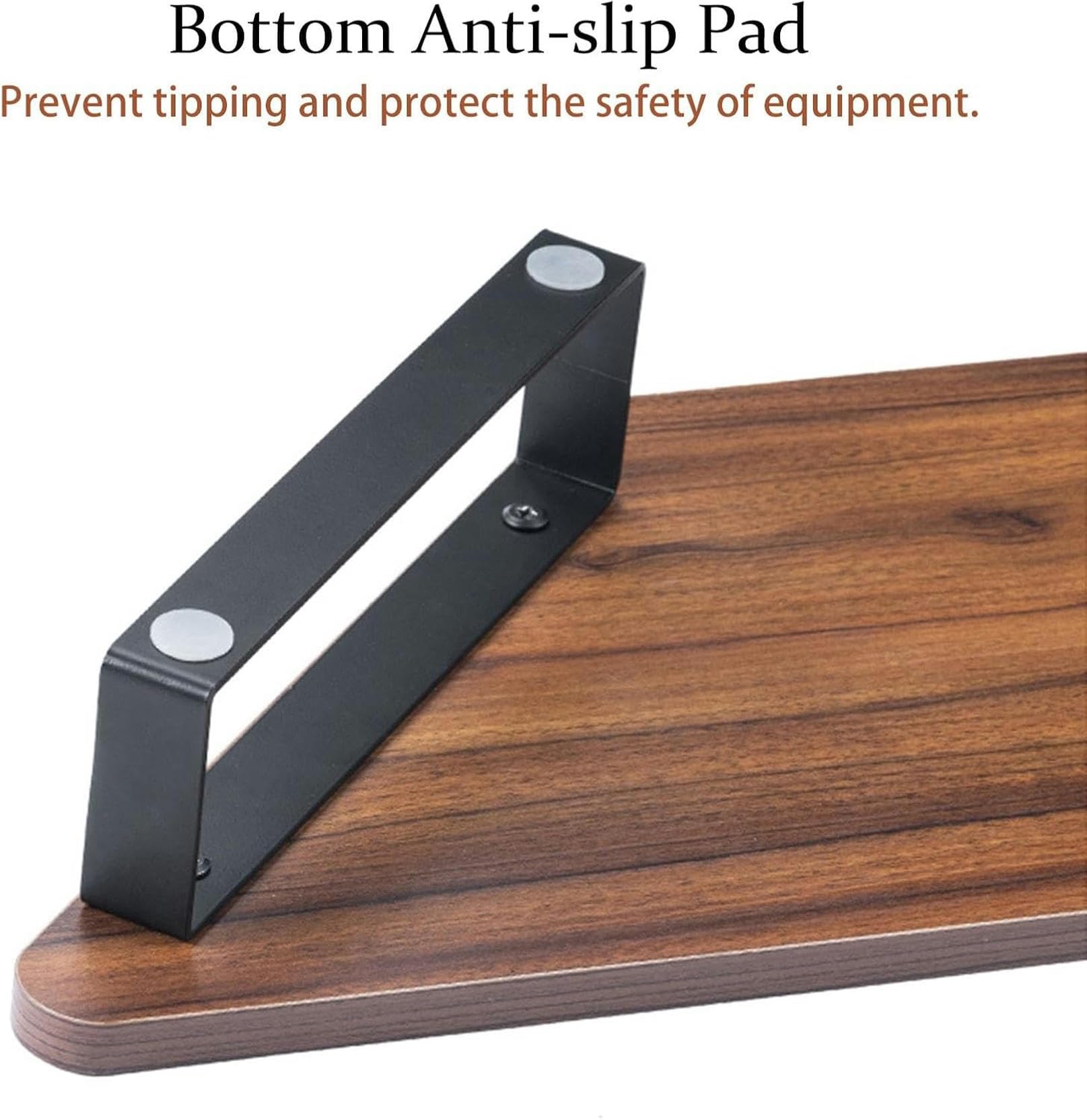 Support d'angle en Bois pour Moniteur de Bureau, Support d'angle Triangulaire pour Moniteur de Bureau, Support de Rangement Ergonomique pour Organisation d'ordinateur de Bureau