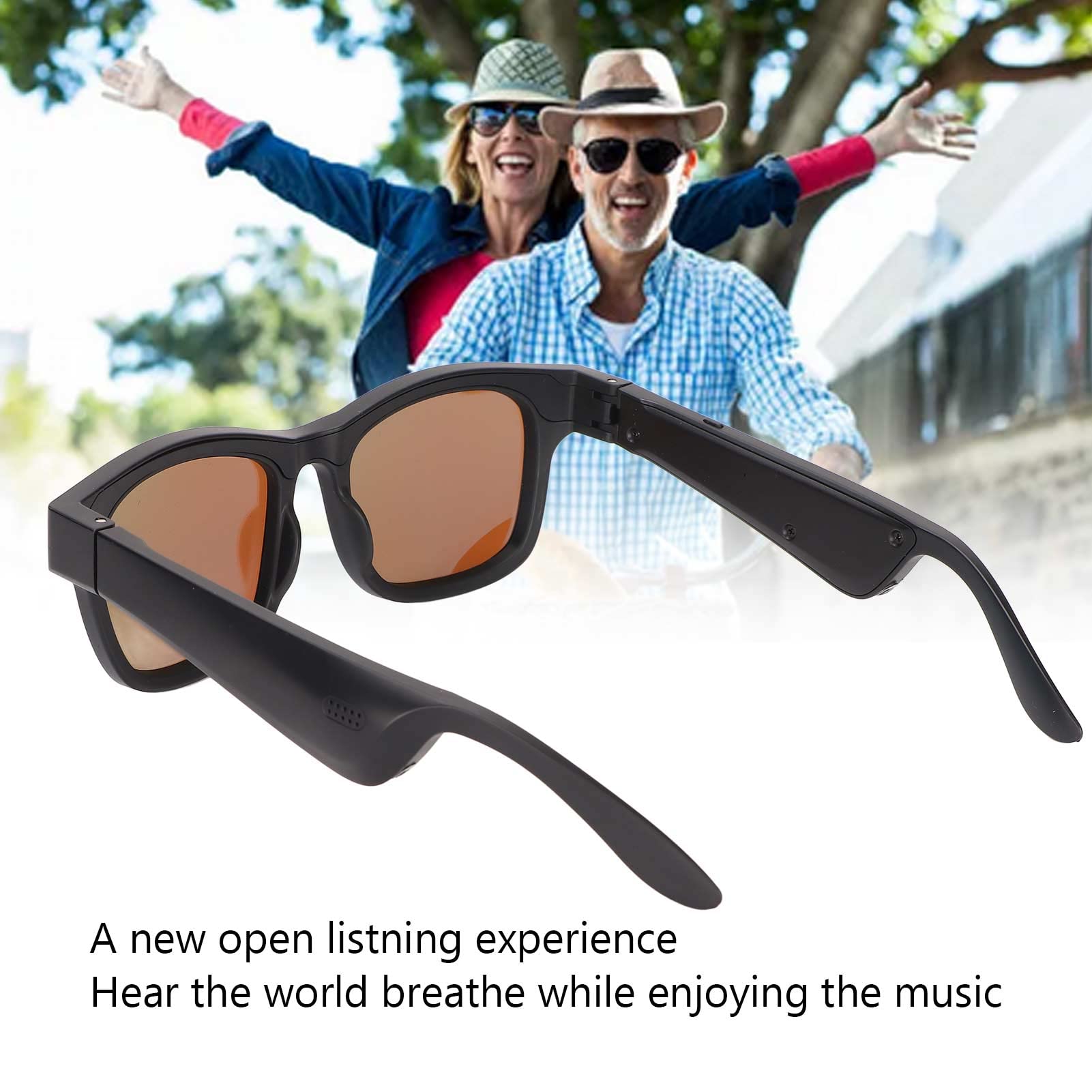Amazon | スマートグラス、ワイヤレスBluetoothサングラスオープン