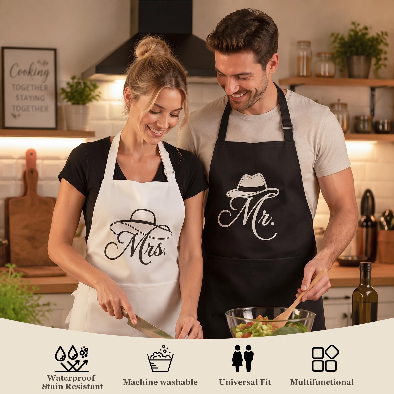 Ensemble cadeau de mariage pour couple de mariés, coffret cadeau Mr