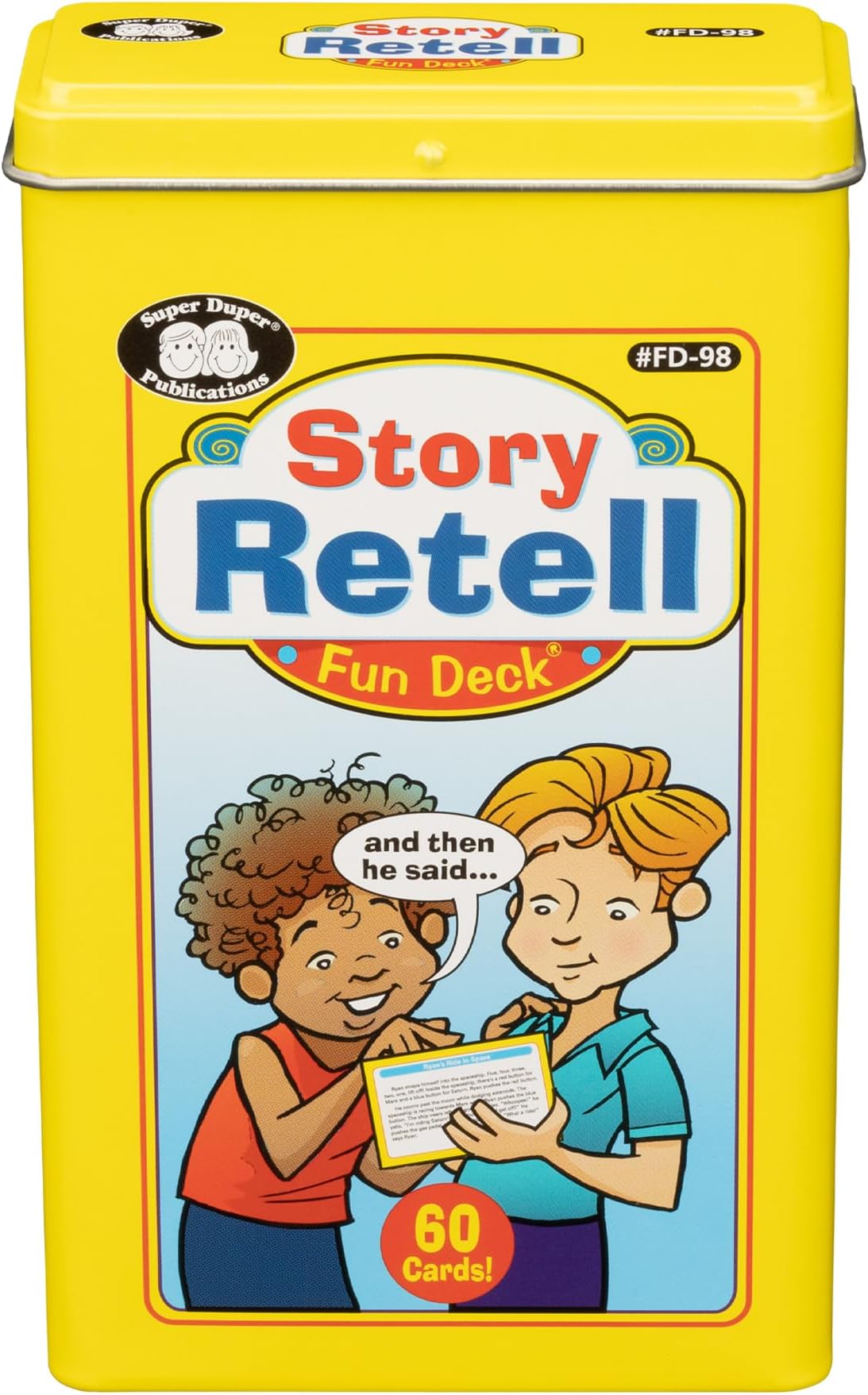 Story Retell Fun Deck Cards - Super Duper Educational Learning Toy for Kids