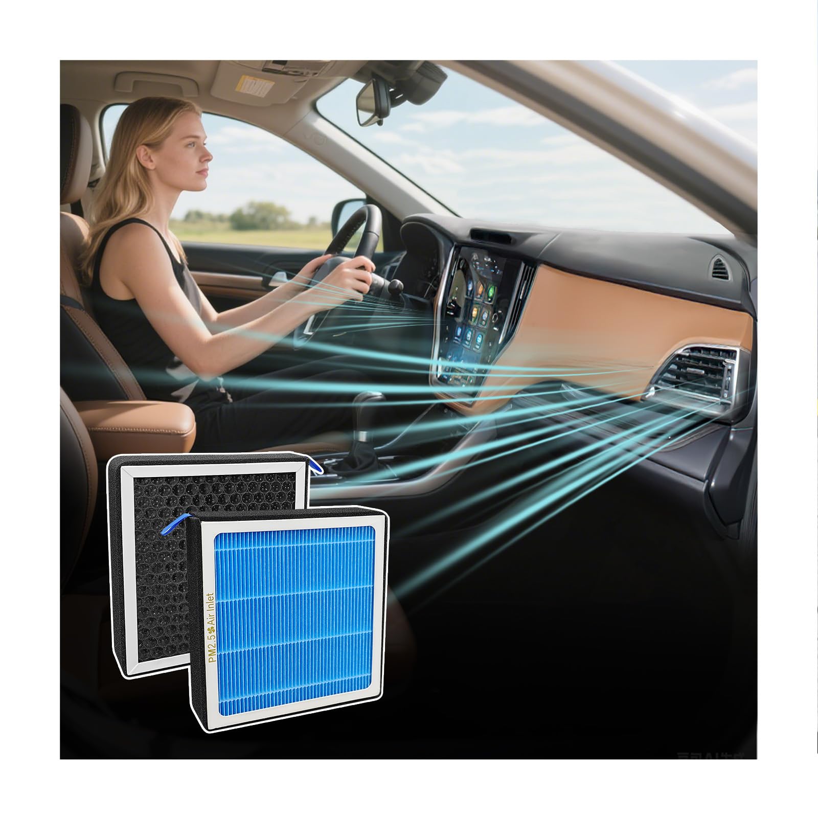 Cabin Air Filter for Subaru Outback Legacy 2010-2019 Jaguar F-I-Pace XF XE