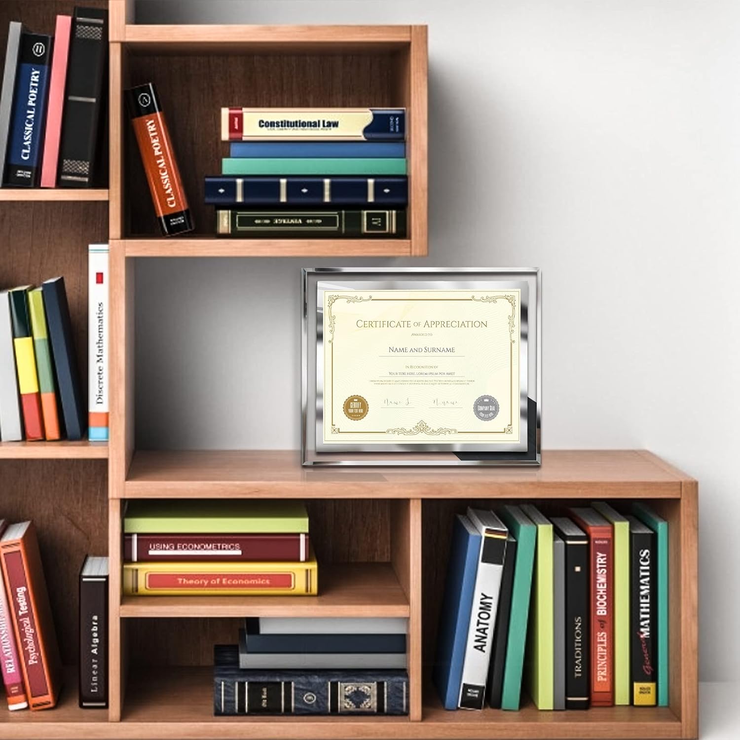 SESEAT 8.5 x 11 Certificate Document Frame Packs4 Diploma Glass Picture Frames for Tabletop