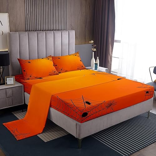 Miniatura 31 de Erosebridal Juego de sábanas de unicornio tamaño matrimonial, sábanas de cama Kawaii de dibujos animados de animales mágicos, sábana bajera Multi