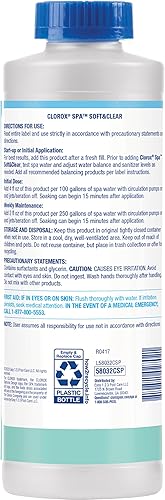 Miniatura 2 de Clorox Pool&Spa Soft & Clear, mantiene agua blanda clara, reduce el mantenimiento del spa, 32 onzas (paquete de 1)