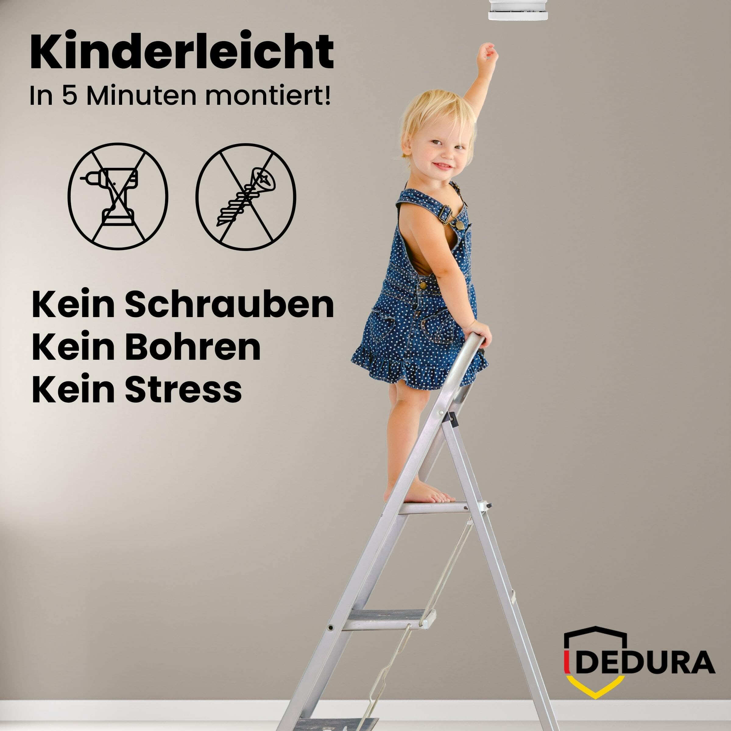 Rauchmelder mit Magnethalterung 10er Set - ohne Bohren und Schrauben mit 10 Jahre Garantie - Rauchmelder Magnethalterung mit extra starken Klebepads