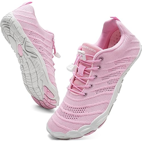 WateLves Barefoot Water Shoes Women Men Anti Slip Wide Toe Breathable Walking Shoes Minimalist Zero Drop Sneakers for Beach Travel Hiking