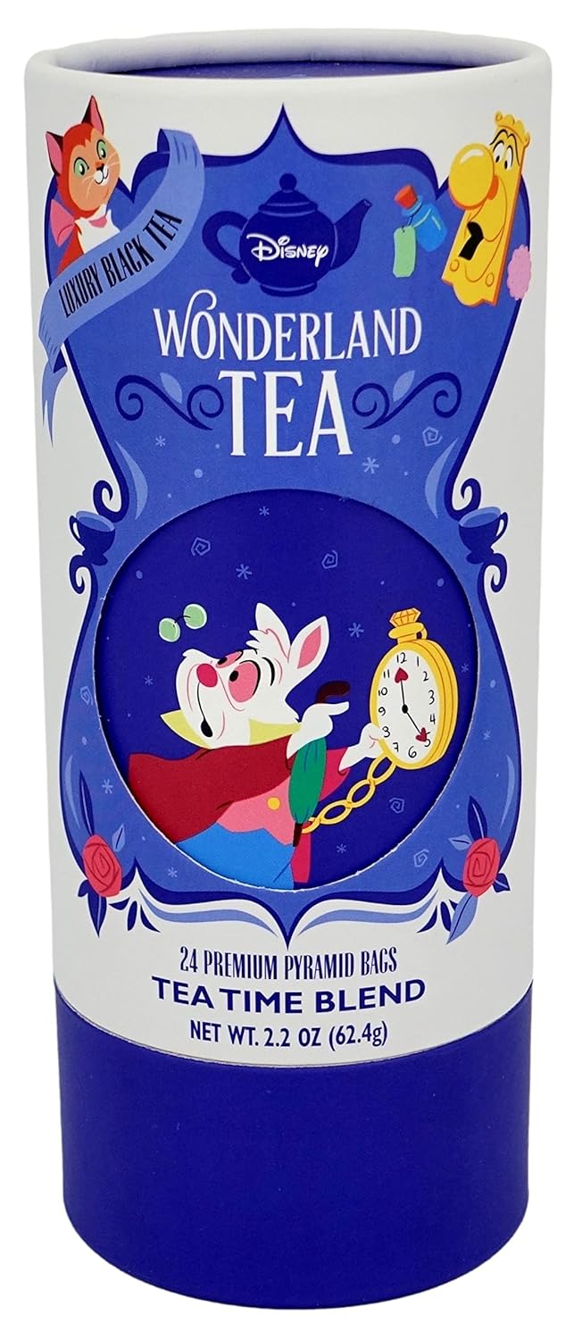 Disney Parks Exclusive - Alice in Wonderland Luxury Black Tea - Tea Time Blend - 24 Bags