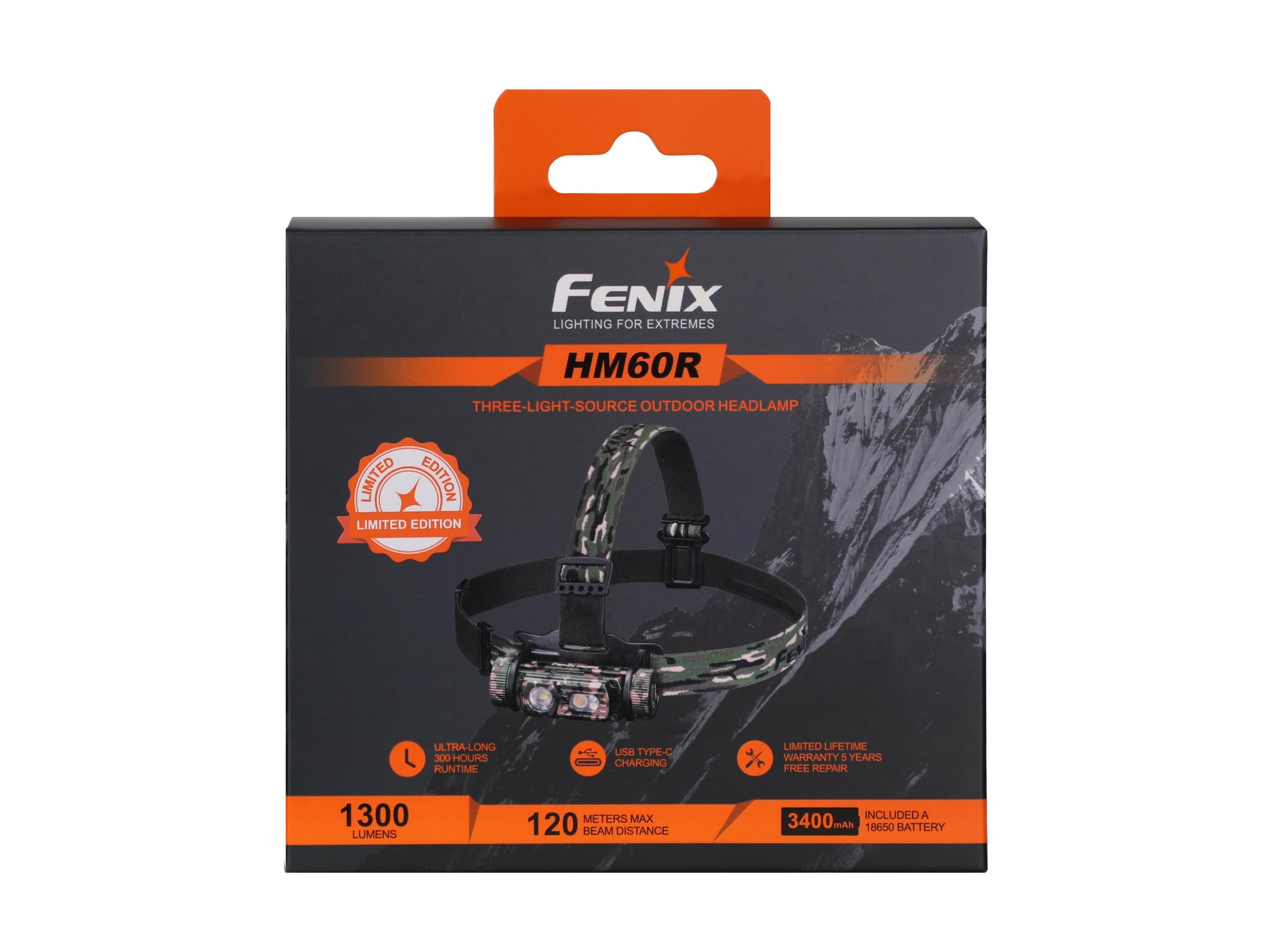 Fenix HM60R ヘッドライト USB-C充電式 防塵防水 プロ用 高性能 楽天市場】Fenix HM60R ヘッドライト 最大1300ルーメン USB-C