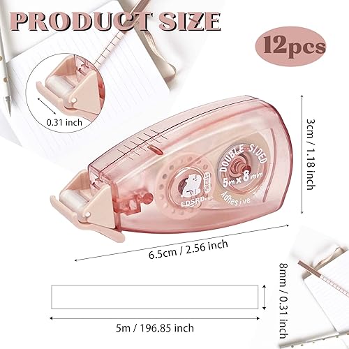 Miniatura 9 de Total de 4 unidades de cinta adhesiva triangular de doble cara para álbumes de recortes, libre de ácidos y segura para archivos, dispensador de