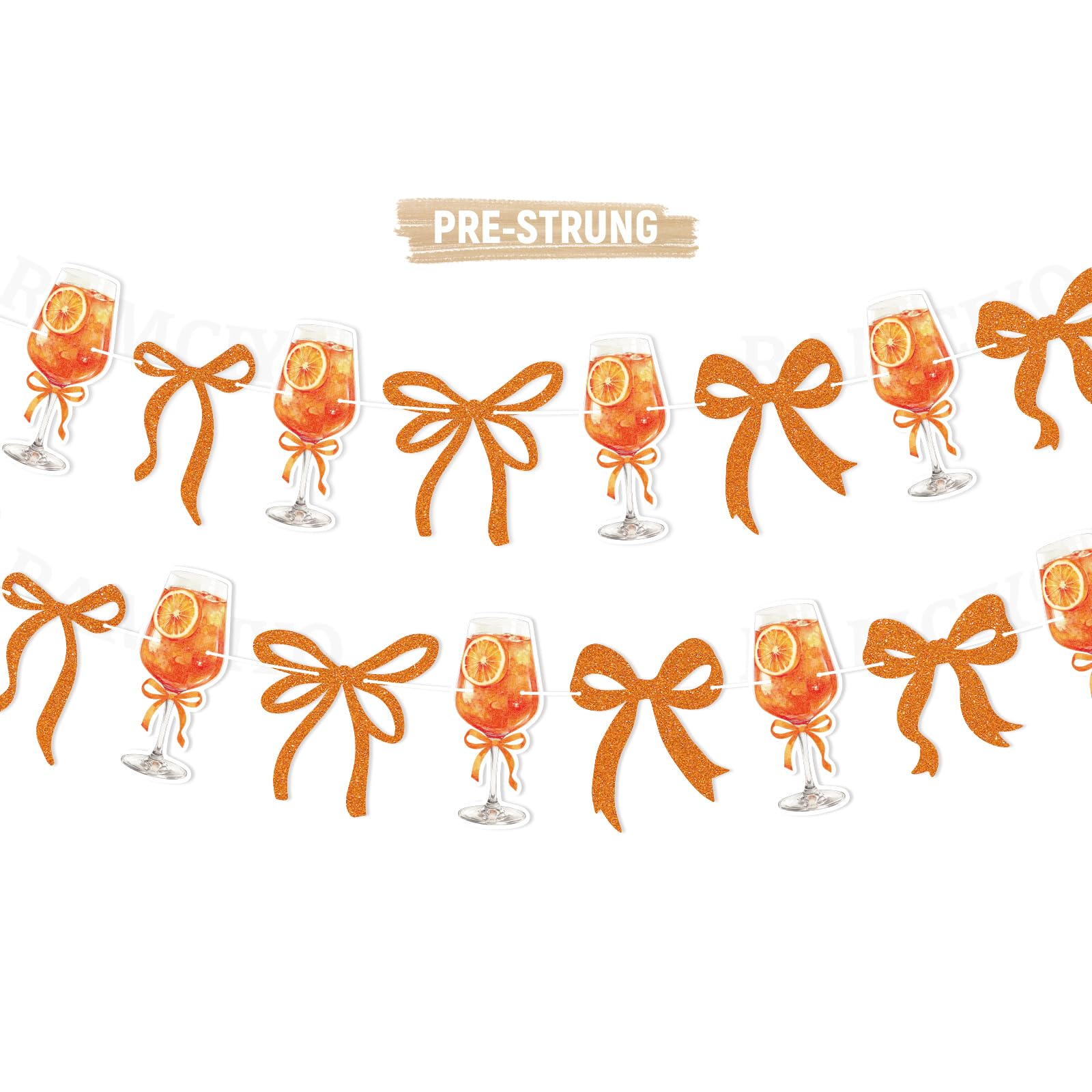 Guirlande Aperol Spritz cadeau idéal pour la décoration de l'espace de la future mariée