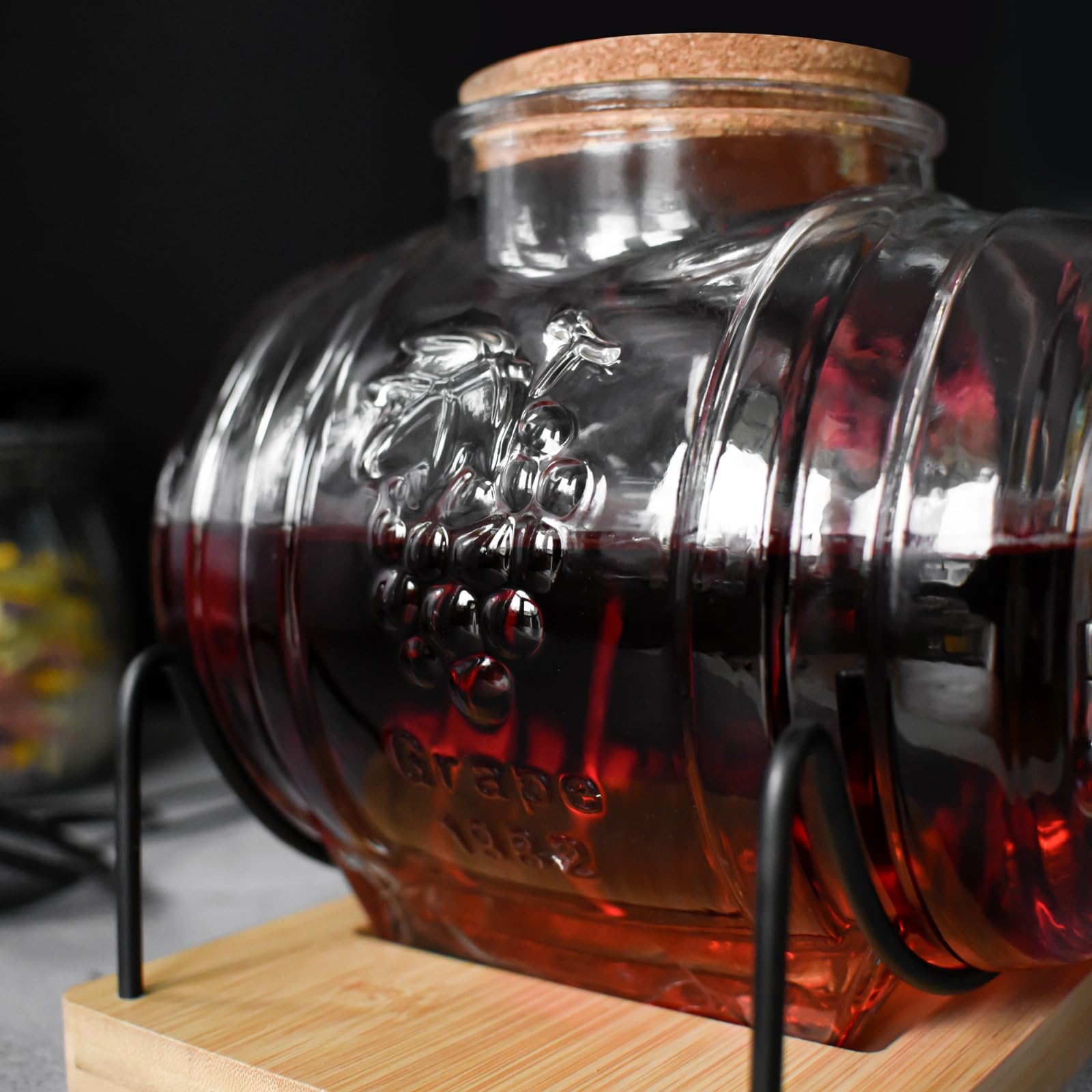 SENDEZ Barilotto da 3L con rubinetto in acciaio inox, distributore di bevande, botte per grappa, botte per vino, botte per whisky