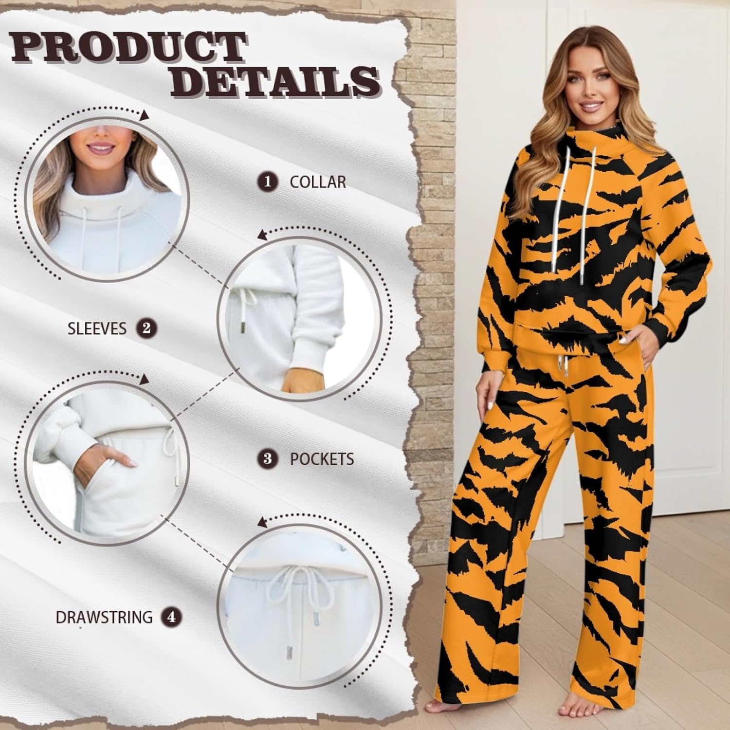 HUIACONG Women Sweat Suit for Mother Sweatsuits for Ladies Sweat Set
