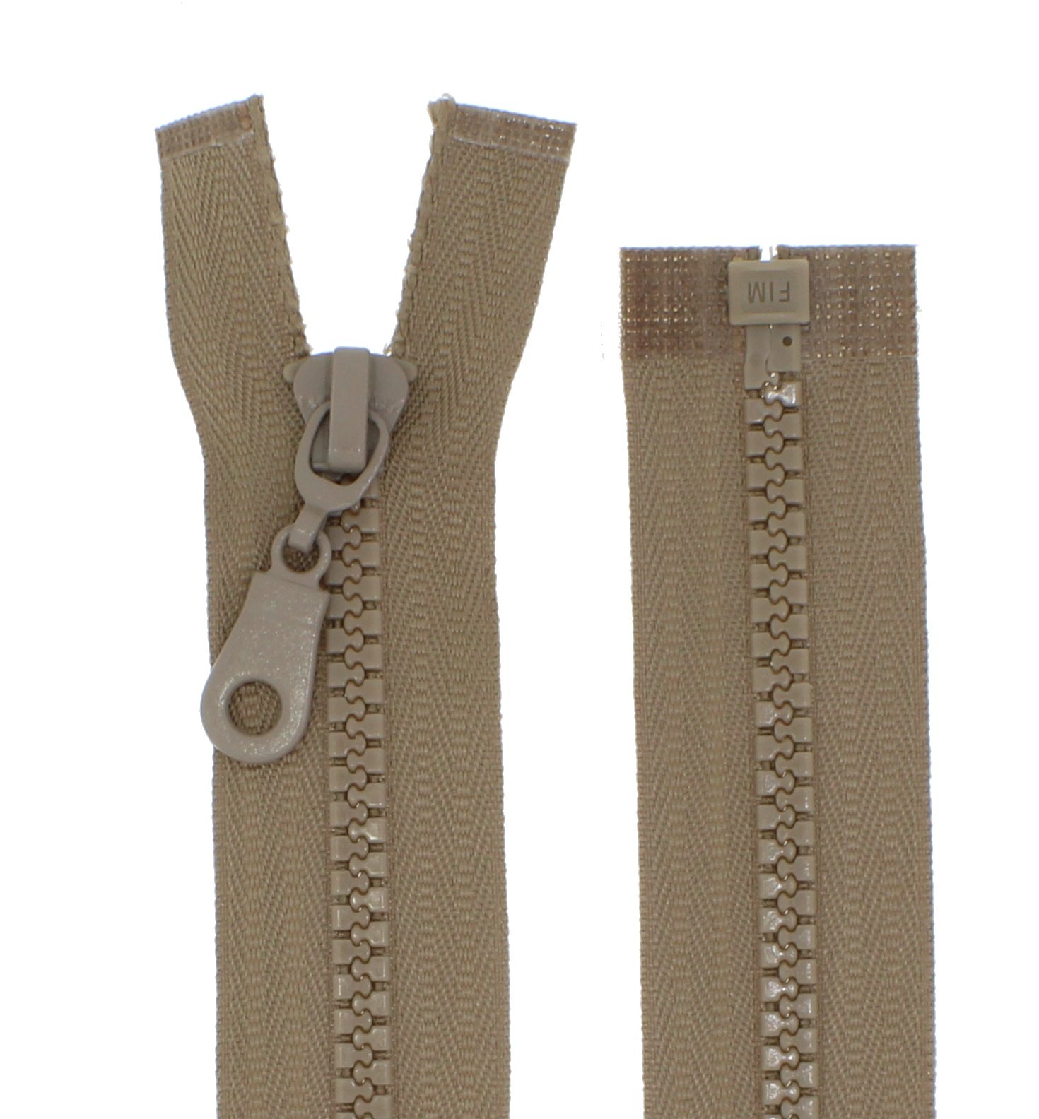Zipper Plastico 2 Vias King Of Trade Cremallera De Plástico Divisible 55-90 Cm - Ideal Para Chaquetas, Riel De 5 Mm, Fácil De Cortar Y Coser Micro Cadena