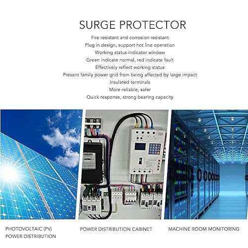 Miniatura 3 de 1.5KV 20KA DC PV Protector contra sobretensiones Dispositivo disyuntor de protección contra sobretensiones Disyuntor de protección contra rayos