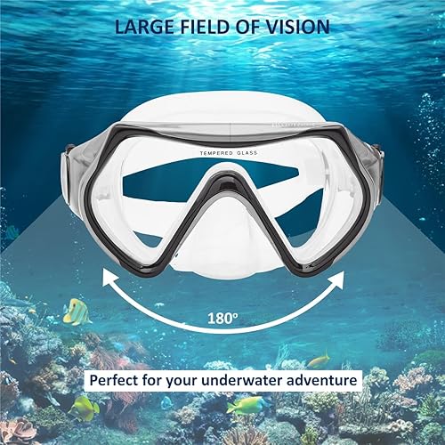 Miniatura 3 de Dreamers - Juego de máscara de esnórquel para niños, incluye máscara Dreamer Kids, esnórquel seco Cortes Kids, aletas Bay Kids, bolsa de malla,