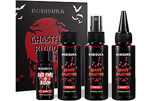 BOBISUKA Fake Blood for Skin, Halloween Special Effects Makeup Kit