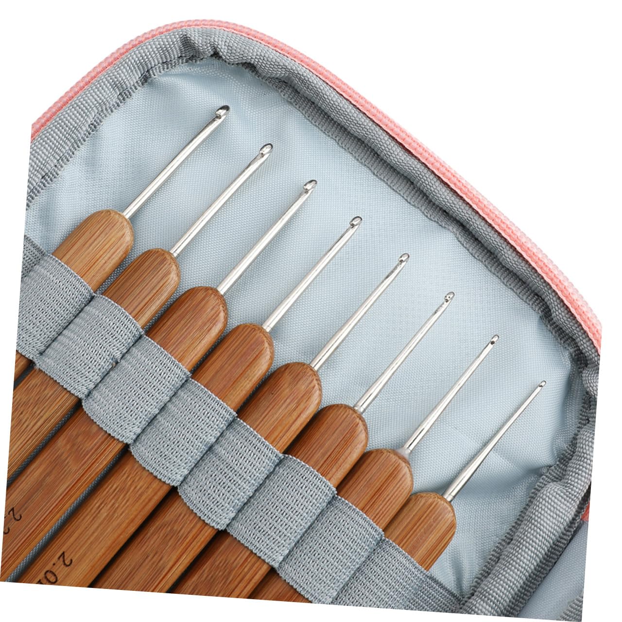 SOLUSTRE Strickset Glatte Oberfläche und Aufbewahrungstasche mit Edelstahl Häkelnadeln ohne Raue Kanten für Anfänger und Selbstgemacht Häkelprojekte