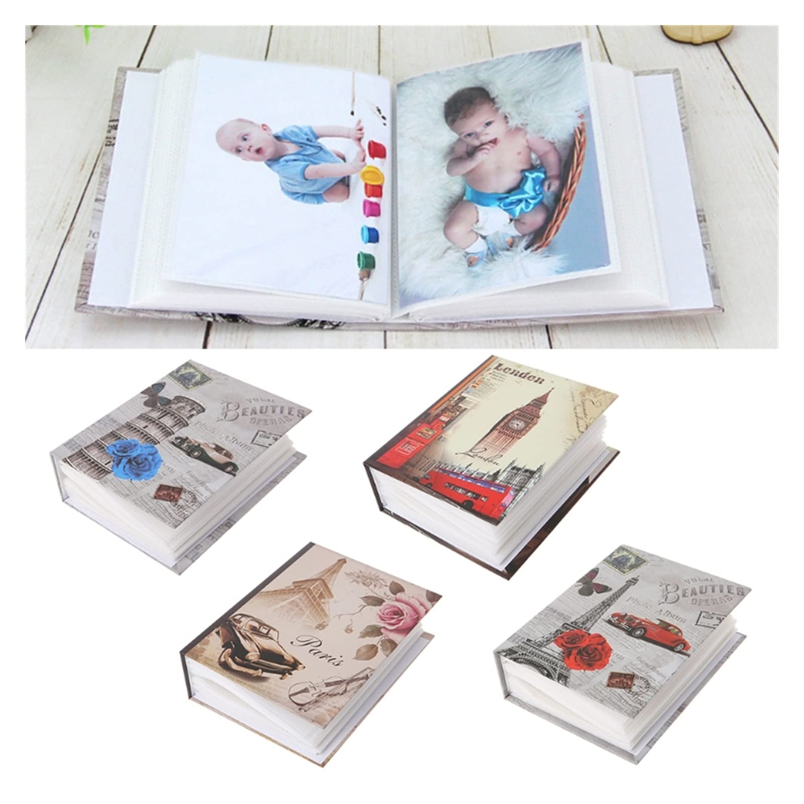 GLigeT Album fotograficzny 100 zdjęć kieszeń na zdjęcia album śródmiąższowy prezent dla dzieci nadaje się do albumów fotograficznych rodziny, albumów fotograficznych przyjaciół, albumów